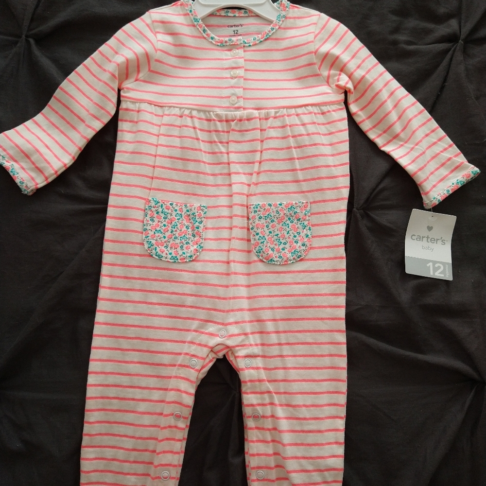 Girl's footless onsie